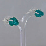 Natural Garnet Silver Studs Earrings