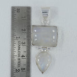 Rainbow Moonstone 925 Silver Pendant