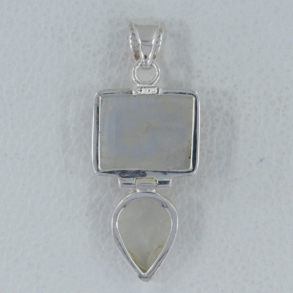 925 Silver Rainbow Moonstone Pendants