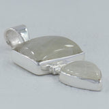 Rainbow Moonstone 925 Silver Pendant