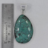 Tibetan Turquoise 925 Sterling Silver Pendant