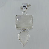 Rainbow Moonstone 925 Silver Pendant