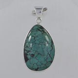 Tibetan Turquoise 925 Sterling Silver Pendant