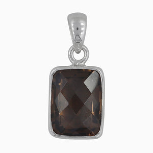 925 Silver Smoky Quartz Pendants