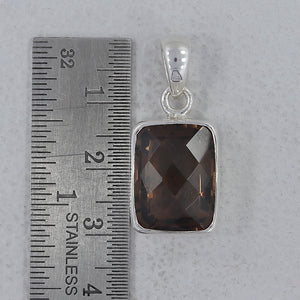 925 Silver Smoky Quartz Pendants