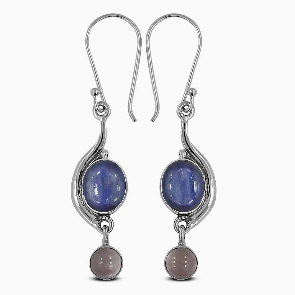 Kyanite Silver Earrings