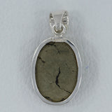 925 Silver Pyrite Pendant