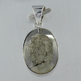 gold Pyrite 925 Silver Pendant