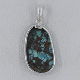 Tibetan Turquoise 925 Sterling Silver Pendant