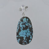 Tibetan Turquoise 925 Sterling Silver Pendant