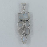 Rainbow Moonstone 925 Silver Pendant