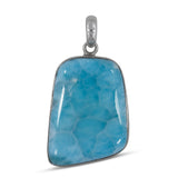 Larimar Gemstone Silver Pendant