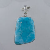 Larimar Gemstone Silver Pendant