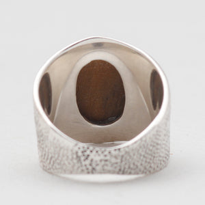 Tiger Eye Silver Rings