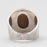 Tiger Eye Silver Rings