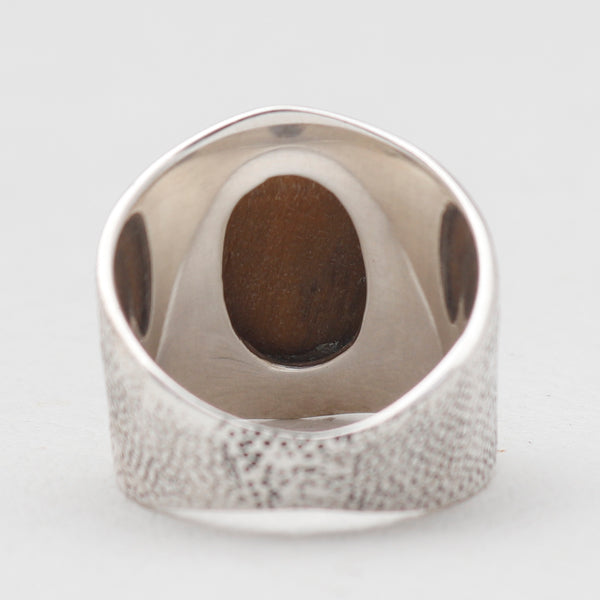 Tiger Eye Silver Rings