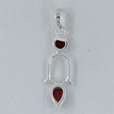 925 Silver Garnet  Pendant