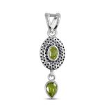 Peridot Silver Pendant Set at Best Price