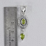 Peridot Silver Pendant Set at Best Price