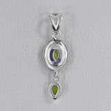 Peridot Silver Pendant Set at Best Price