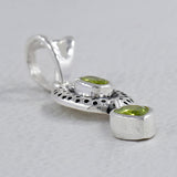 Peridot Silver Pendant Set at Best Price