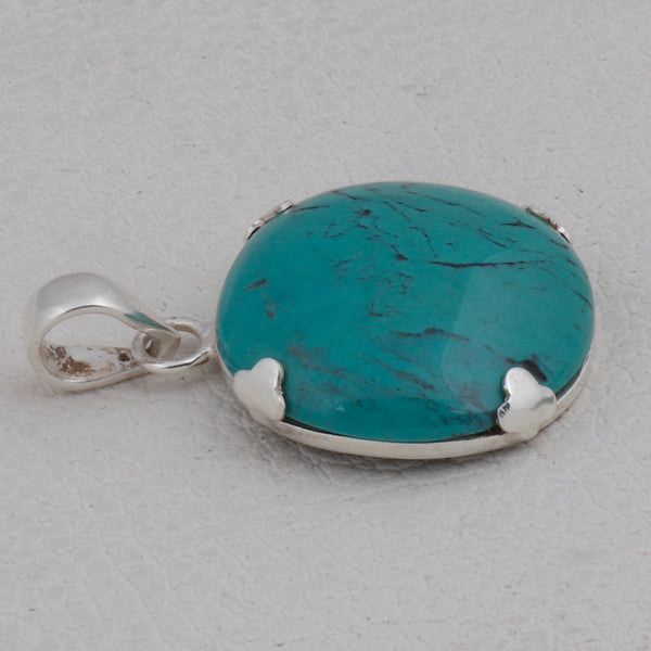 925 Sterling Silver Turquoise Pendant