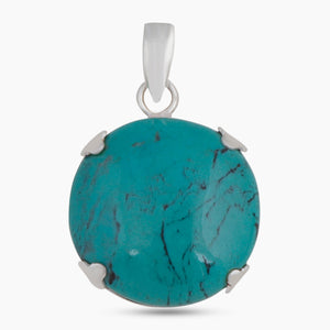 925 Sterling Silver Turquoise Pendant