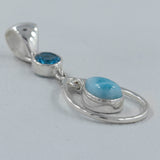 Blue Topaz 925 Silver Pendant