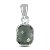 Green Amethyst 925 Silver Pendant