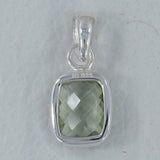 Green Amethyst 925 Silver Pendant