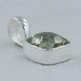 925 Silver Green Amethyst Pendant