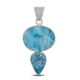 Larimar 925 Silver Pendant