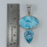 Larimar 925 Silver Pendant