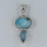 Larimar 925 Silver Pendant