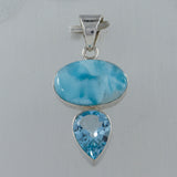 Larimar 925 Silver Pendant