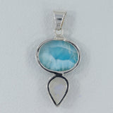 Larimar 925 Silver Pendant