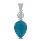 Larimar 925 Silver Pendant