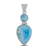 Larimar 925 Silver Pendant