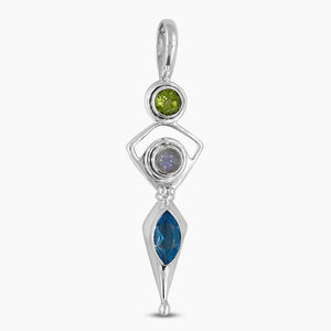 925 Sterling Silver Peridot Pendants
