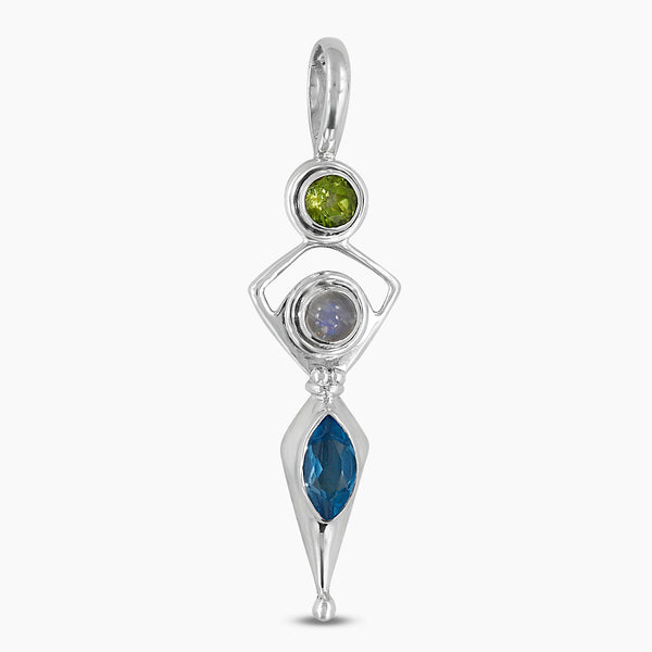 925 Sterling Silver Peridot Pendants