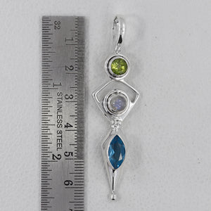 925 Sterling Silver Peridot Pendants
