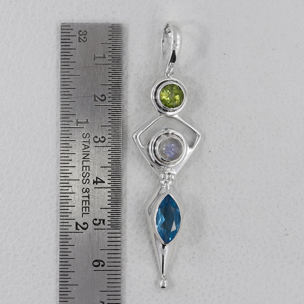 925 Sterling Silver Peridot Pendants