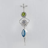 925 Sterling Silver Peridot Pendants