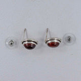 Hessonite Garnet Stud Earrings