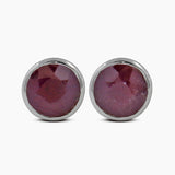 Mystic Quartz Silver Studs Earrings