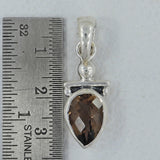 Natural Black Onyx Silver Pendant