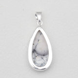 Dendritic Opal Silver Pendants