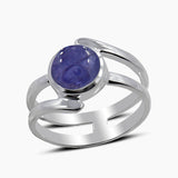 Rainbow Moonstone Silver Rings