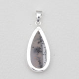 Dendritic Opal Silver Pendants