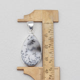 Dendritic Opal Silver Pendants